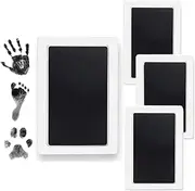 Baby Footprint Kit Hand Footprint Kit, Granmagazz with 4 Ink Pads and 8 Imprint Cards,Dog Paw Print Kit, Clean Touch Ink Pad Inkless Hand and Footprint Kit,Handprint Kits(4 Pack)