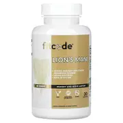 fitcode, Lion's Mane, 60 Veggie Capsules (500 mg per Capsule)