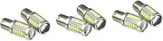 ULTECHNOVO 3sets Aluminium Car Light Bulbs P21w 1156 Ba15s Backup Reserve Brake Fog Light Lamps Easy to Use Accessories 2pcs*3