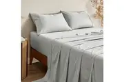 Bamboo Cotton Sheet Set (Dove Grey) - Single