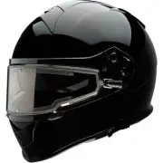 Z1R Warrant Full Face Snow Helmet Gloss Black Electric Shield Cord Size XXL