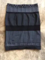 ALEXANDER WANG x H&M Gray Athleisure Bodycon Pencil Skirt SZ S Made in Italy