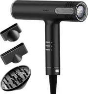 Hair Dryer with Diffuser, Professional Ionic Blow Dryer with High Speed Brushles
