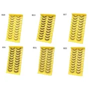 Japanese Cosplay Lashes Manga False Eyelashes Natural Wispy Fake-Eye Lashes