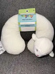 Kelly Toy Baby Travel Neck Pillow Chums Cream Lamb Infant Stuffed Animal Plush