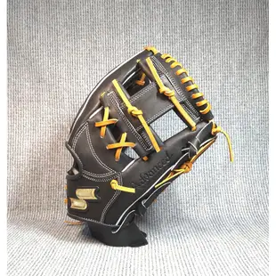 「野球魂」--特價！日本「SSK」【proedge Adavnced】等級硬式棒球手套（內野手，PEAK3455L21，9047黑色）附紙箱、手套袋