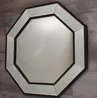 Was $219. Octavio black beaded wall mirror 78cm x 78cm contemporary octagon.