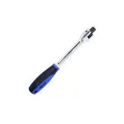 SP Tools 3/8" Drive Flex Handle Wrench - 200mm Soft Grip Hinged Joint Head
