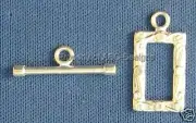 6pr Fancy Square Picture Frame Toggle Clasp Ends 5535
