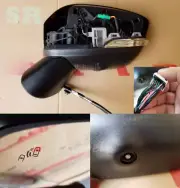 For Eclipse Cross 2018-24 Left Side Mirror W/BSW+Electric Folding+Camera+Heating