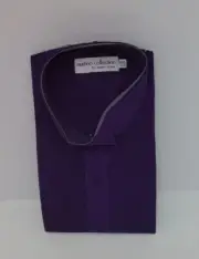 Martino Collection Tuxedo Shirt Mens Purple Size 2XL 36/37 New