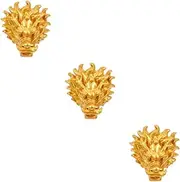 Outanaya 3pcs Villa Water Fountain Large Garden Wall Fountain Dragon Head Design Peaceful Outdoor Water Feature