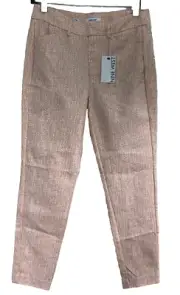 NWT Nine West Slim Ankle Pants Size 4 Pink Patterned