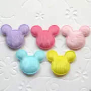 100 pcs x 7/8" Mixed Color Padded Felt Mouse Head Appliques for Mickey ST216B