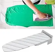Ironing Board Wall-Mounted Ironing Board, Concealed Ironing Board, 180-Degree Rotation, Folding and Retracting Function, Saving Space, for Home Laundry Room with Manual Foldable Ironing Stat