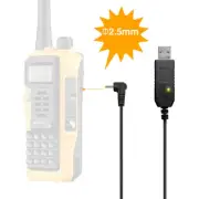 2.5mm USB Charger Cable for BaoFeng UV-5R UV-82 3800mAh Battery UV-9S Radio