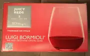 Luigi Bormioli Wine Glasses for Juicy Reds. SONhyx 23 1/4 oz, Set of 2