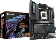 GIGABYTE X870E AORUS PRO Motherboard - Supports AMD Ryzen 9000 CPUs, 16+2+2 Phase Digital VRM, up to 8000MHz DDR5 (OC), 3xPCIe 5.0, Wi-Fi 7, 2.5GbE LAN, USB 4
