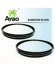 AYAO 72-Inch X 1/4-Inch X 6TPI Bandsaw Blades to Fit 10" Delta 28-140, 10" Wen B