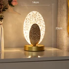 Crystal Desk Lamp Bedside LED Dimmable Touch Sensor Bedroom Table Night Light