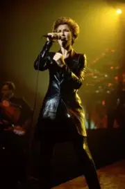 Celine Dion in concert in March 1996 Old Photo