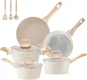 Pots And Pans Set Non Stick, 11pcs Ceramic Cookware Set, Non Toxic Induction Set