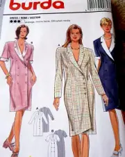 * LOVELY DRESS BURDA Sewing Pattern Sizes 6-8-10-12-14-16 UNCUT