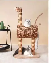 Cat Tower Cat Climbing Tree Giraffe Shape Cat Scratch Board Cat Toy