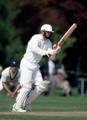 Kevan James batting for Hampshire circa 1997 Old Cricket Photo