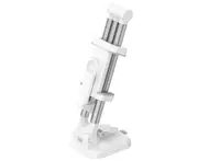 Universal Lazy Mobile Phone Holder Desktop Multi-function Retractable Bed Aluminum Folding 360° Rotating Mobile Phone Bracket-Silver