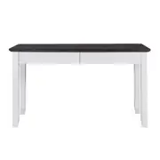 Hampton 2 Drawer Desk - White/Charcoal