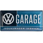 Nostalgic Art VW Garage 25x50cm Metal Long Sign Home/Office Hanging Wall Decor