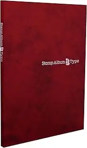 Taisy SB-33-04 Album Stamp Album, B Type, B5, Red
