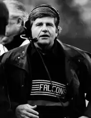 Jerry Glanville Atlanta Falcons looks on 1990s Old Photo 2