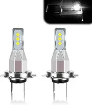 HOCOLO 2x L2 H7 6000K Whie LED Fog Driving Light Bulbs Set, 6000LM 6-2525-SMD Ceramic Lamp Beads, Plug and Play Fog Lamps Replace Halogen Bulb Cars Exterior Automotive Vehicle ATV UTV OFF ROAD LIGHT