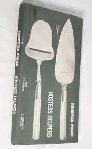 VTG Frontier Forge Hostess Helper Stainless Cheese Slicer & Cake Server Japan