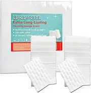 [RongrongJIE] Extra Long-Lasting Cleaning Sponge Eraser, Melamine Magic Foam Pads, 2X Density, Multifunctional Scrub Sponges, Cleaner for Kitchen, Bathroom, Furniture, Floor (3.93x2.36x0.79in 50pcs)