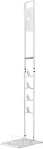 ACA Trading Rolling Vacuum Stand with Wheels - Compatible with Dyson V6, V7, V8, V10, V11, V15 & DC30, DC31, DC34, DC35, DC58 Handheld Vacuums (White)