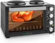 30 Quart Kitchen Convection Oven & 2 Burner Cooker - 1500 Watt Oven - 7 Cook Fun
