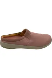 Spenco Orthotic Perforated Siesta Mules Nuevo Canvas Blush Pink