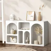 Oikiture Bookshelf Bookcase Display Shelves Unit Storage Organizer Stand Rack
