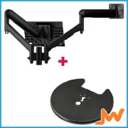Atdec Notebook-Mon Combo Mount Grommet Clamp - Black