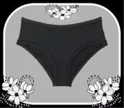 M NOIR BLACK Everyday NO SHOW Stretch Victorias Secret PINK Hipster Brief Panty