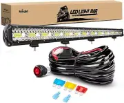 Nilight 37Inch 780W LED Light Bar Triple Row Flood Spot Combo Lights