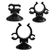 10X Double Clip Suction Cup Holder for Aquarium Tube and Rod Mounting Support