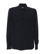 Aspesi Glenn Herringbone Shirt XL,L,M Black