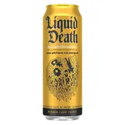 Liquid Death Mango Chainsaw Flavoured Sparkling Water Drink Can 568ml