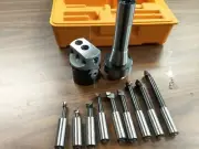 2'' PRECISION ADJUSTABLE BORING HEAD WITH R8 Shank & 9pcs carbide boring bars