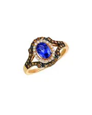Le Vian Royalblues 14K Rose Gold 1.16 ct. tw. Diamond & Tanzanite Ring