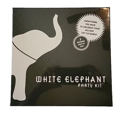White Elephant Party Kit Game to Organize Your Holiday Gift Exchange, Ages 8+